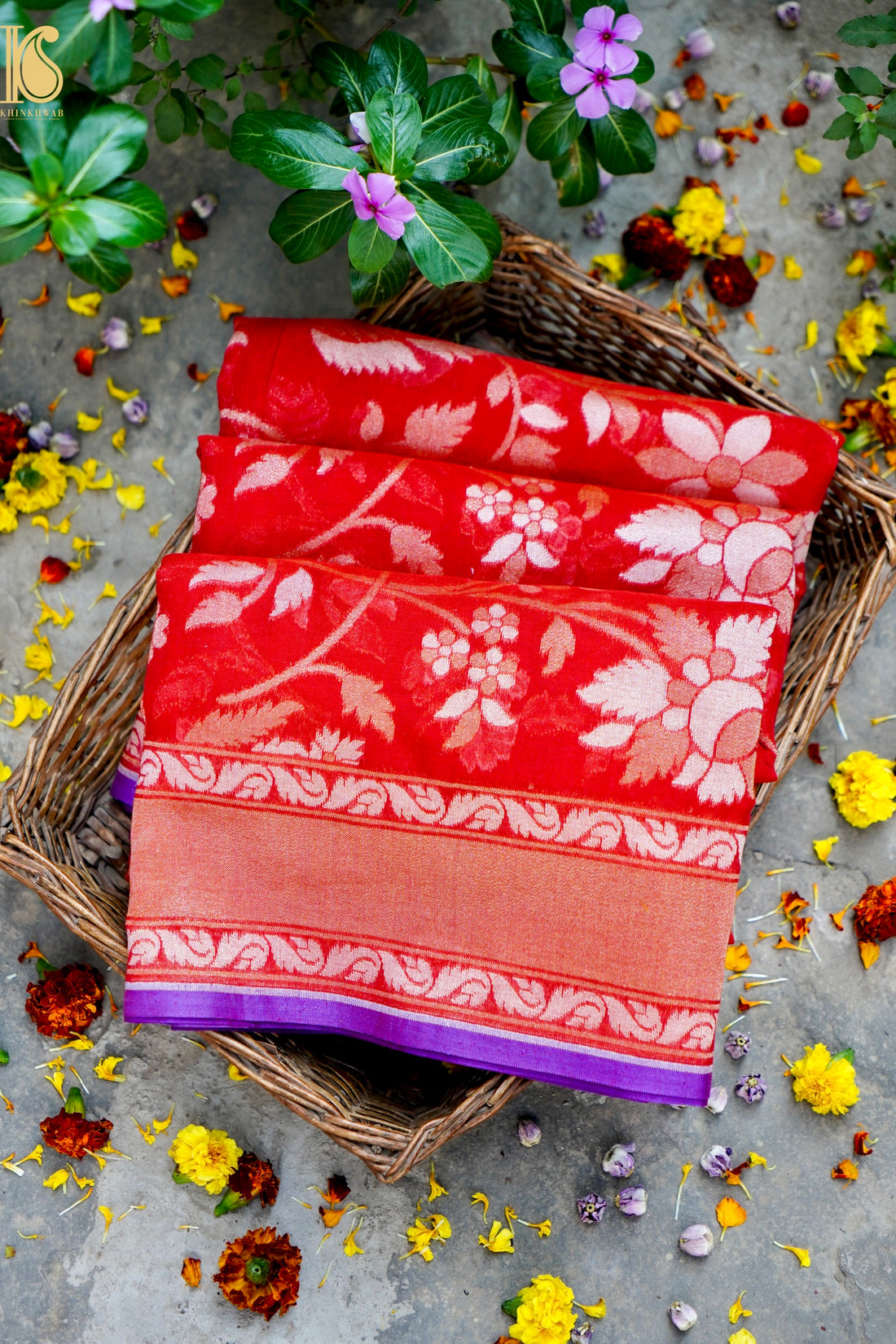 Banarasi Cotton Handloom Jamdani Ektara Saree