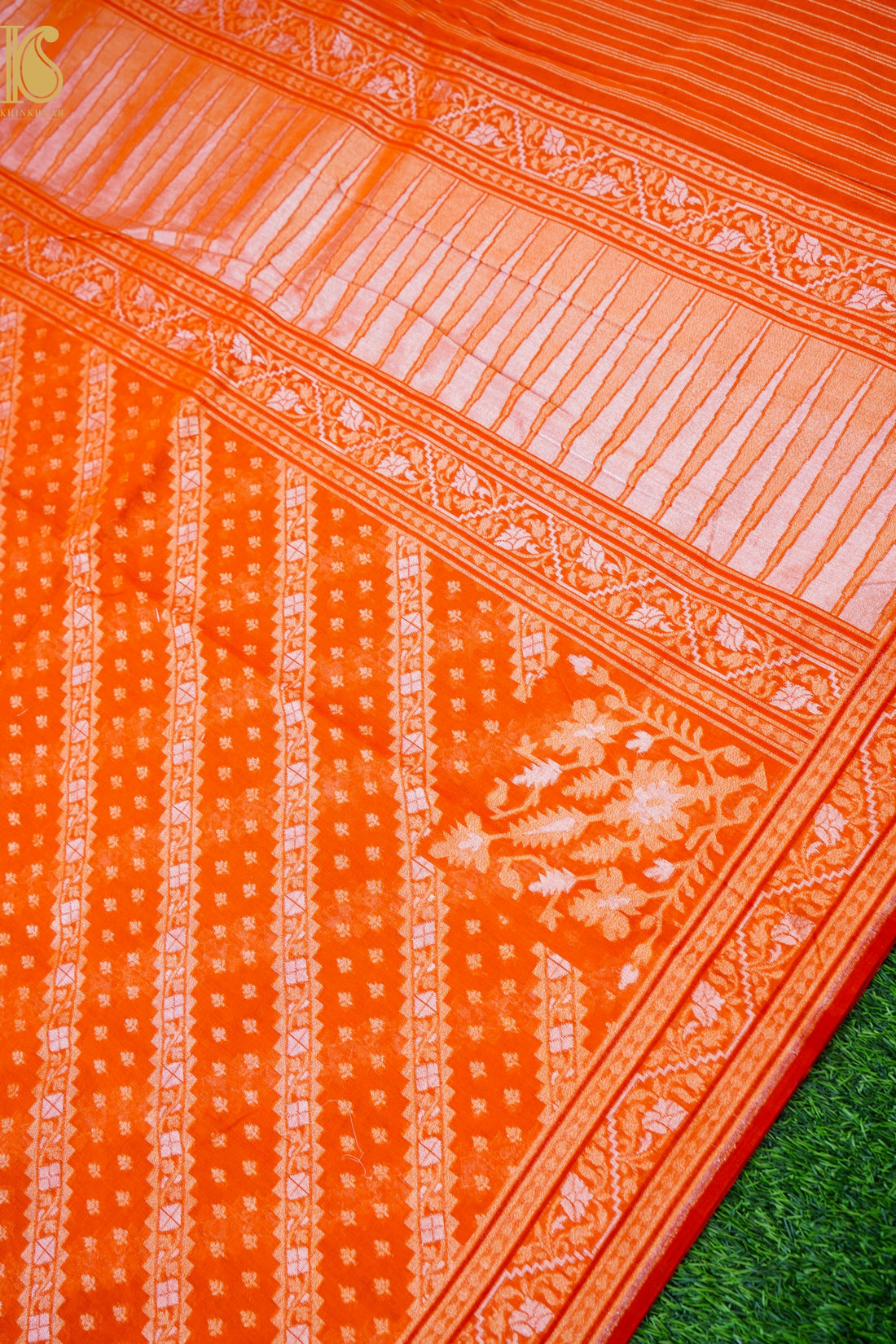 Banarasi Cotton Handloom Jamdani Ektara Saree