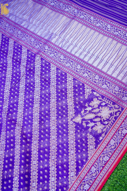 Banarasi Cotton Handloom Jamdani Ektara Saree