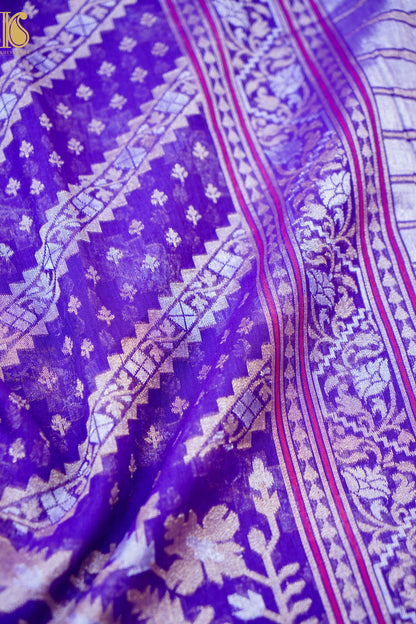 Banarasi Cotton Handloom Jamdani Ektara Saree