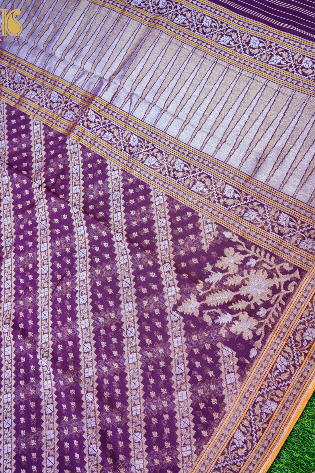 Banarasi Cotton Handloom Jamdani Ektara Saree