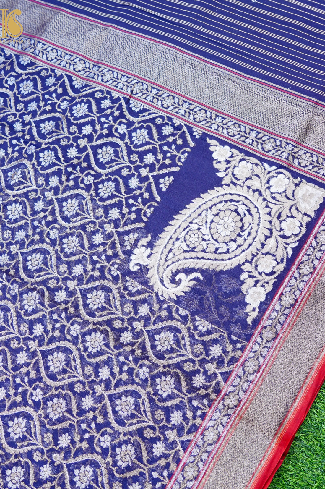 Banarasi Cotton Handloom Jamdani Ektara Saree