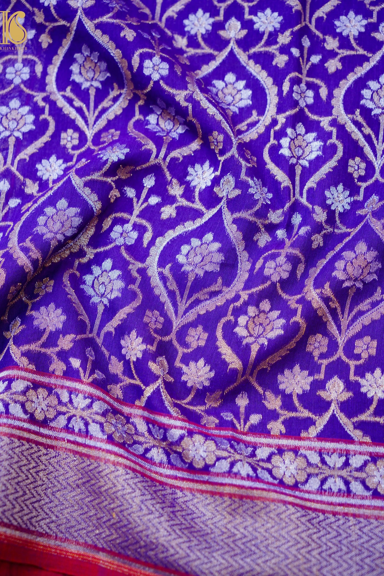 Banarasi Cotton Handloom Jamdani Ektara Saree