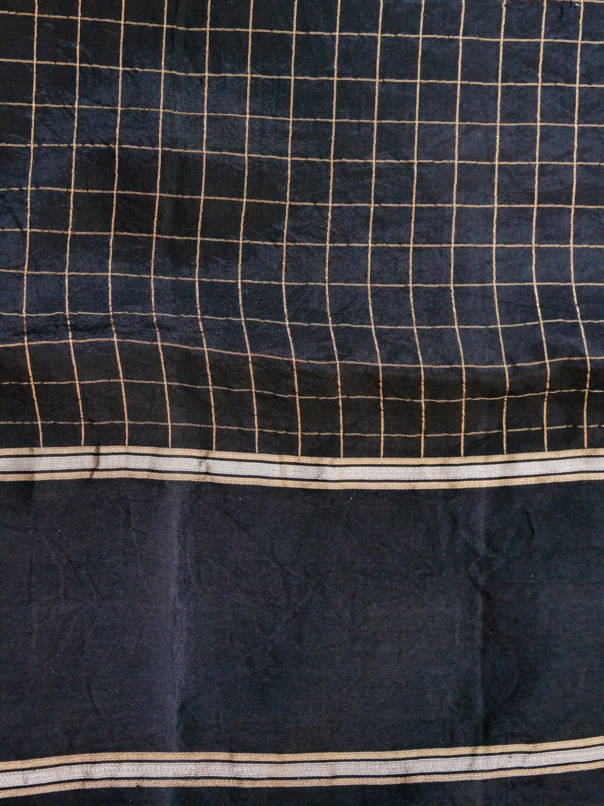 Handwoven Banarasi Katan Silk Kadwa Saree with Meenakari Nandi Motif in Black