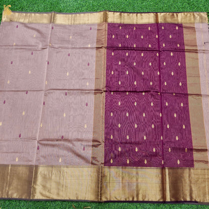 Handwoven Maheshwari Cotton Silk Saree