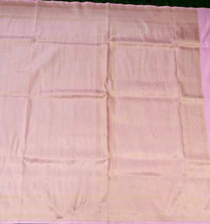 Handloom Banarasi Katan Brocade Saree in Blush Pink