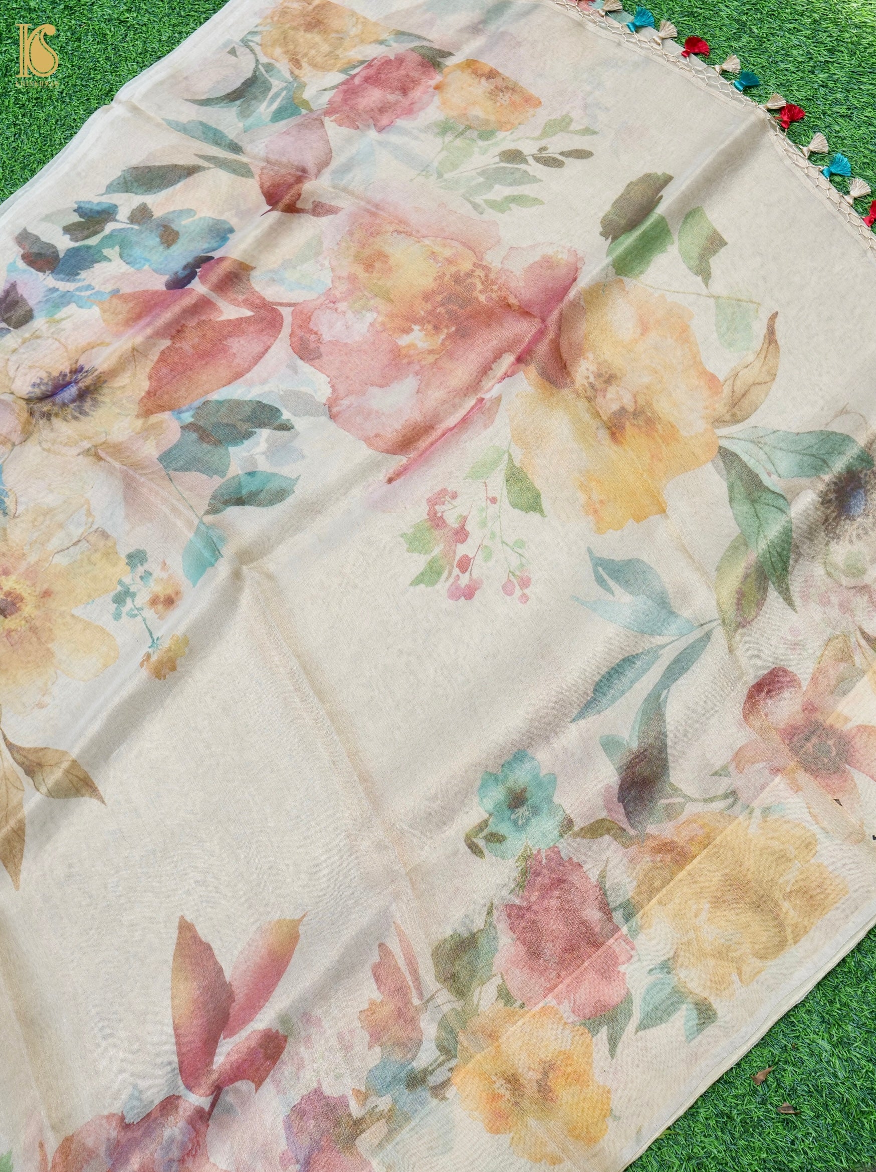 Tissue Silk Print Saree
