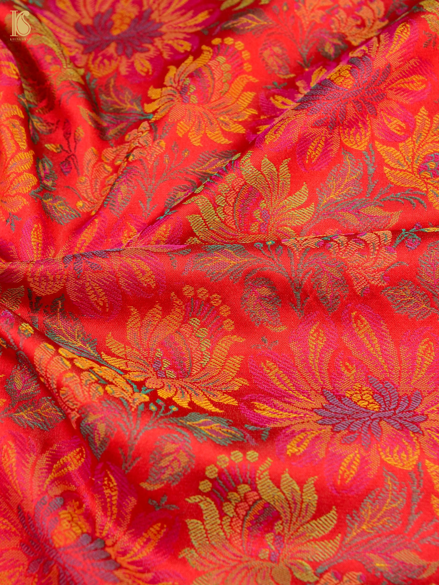 Handloom Banarasi Tanchoi Silk Fabric