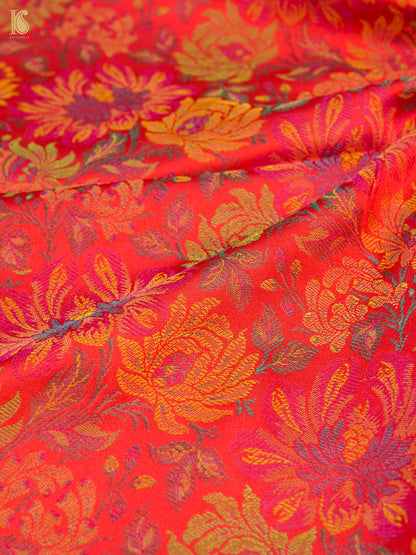 Handloom Banarasi Tanchoi Silk Fabric