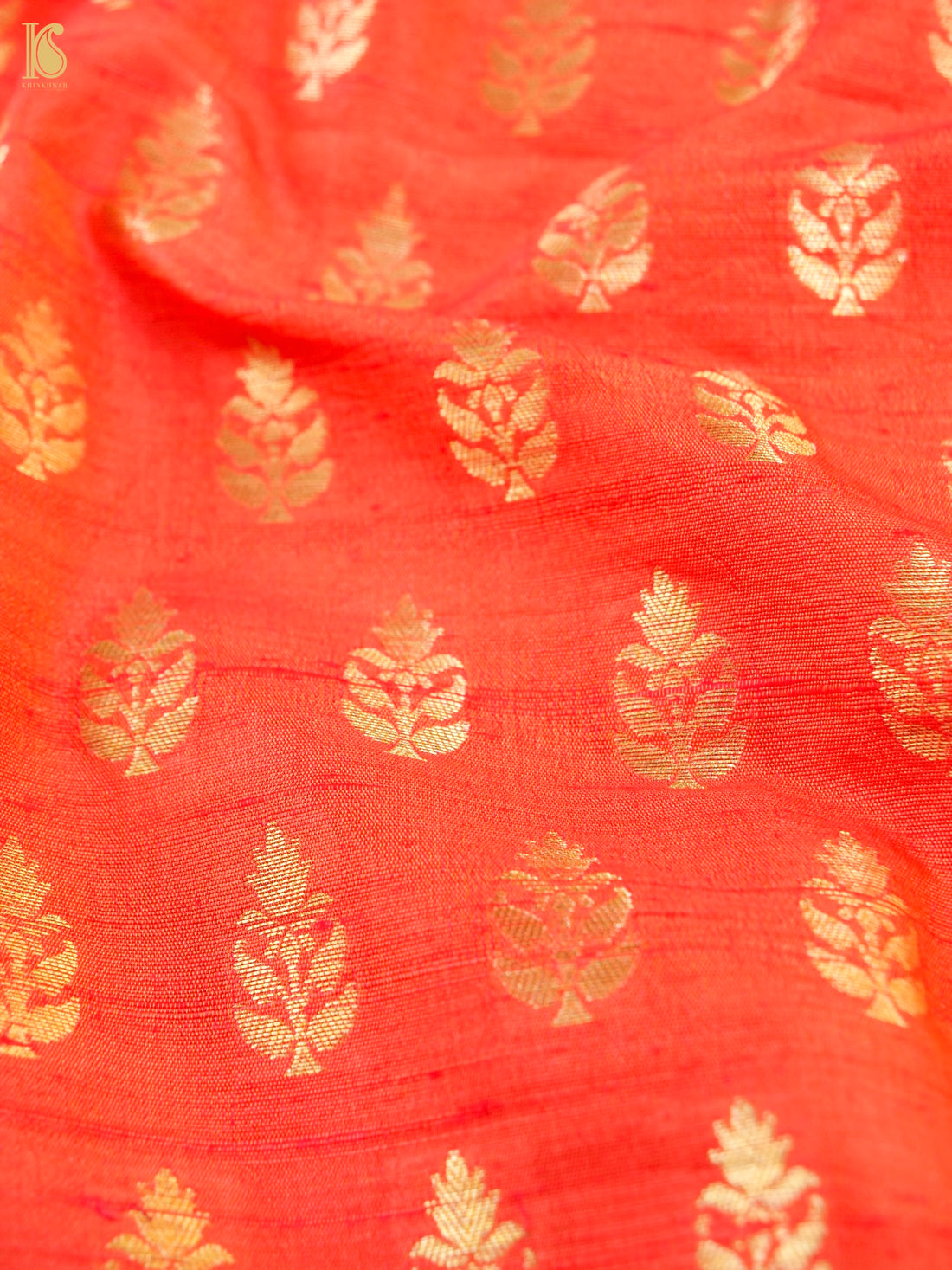 Handwoven Pure Tussar Silk Banarasi Fabric