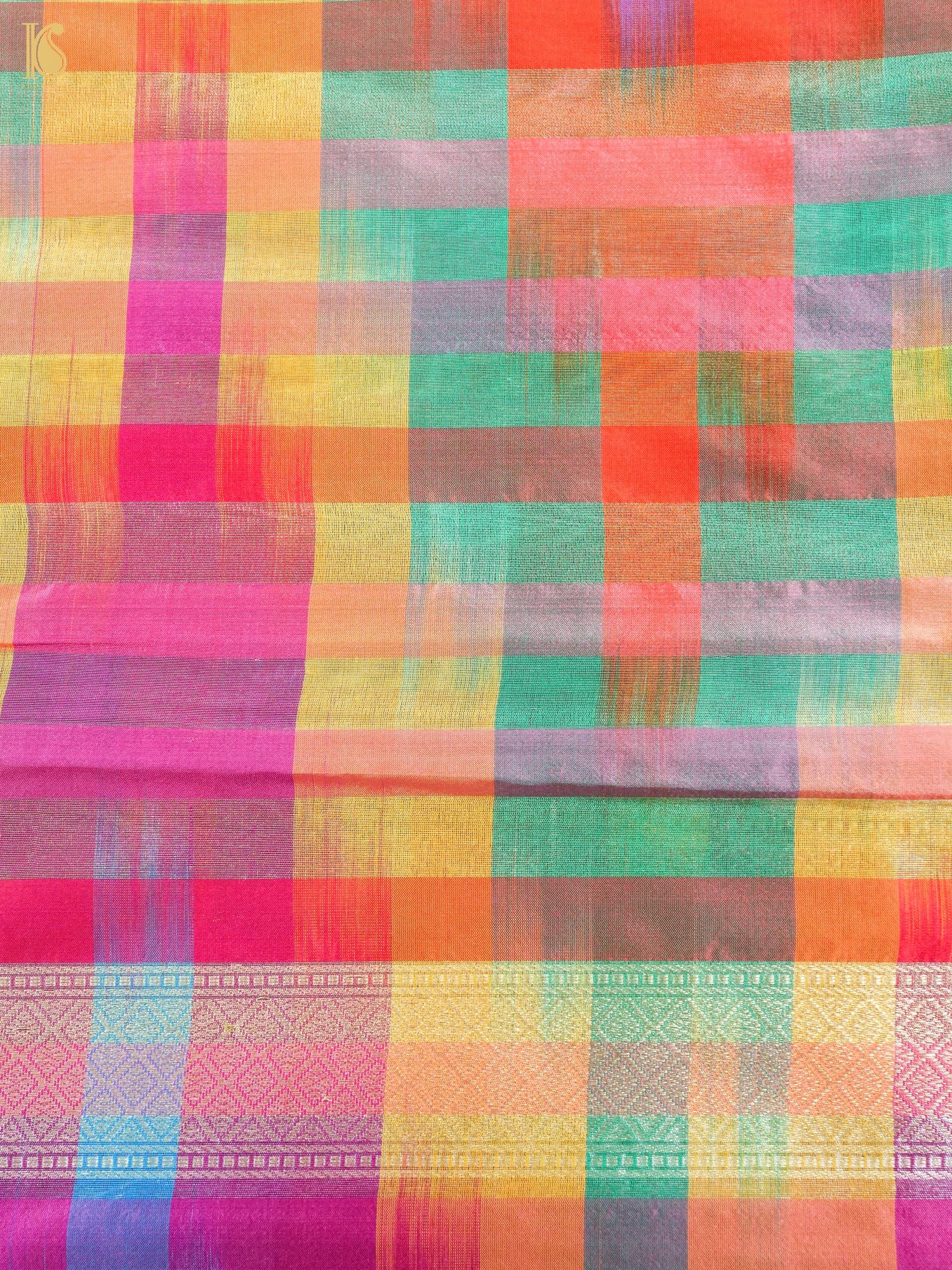 Handloom Banarasi Rangkat Silk Fabric