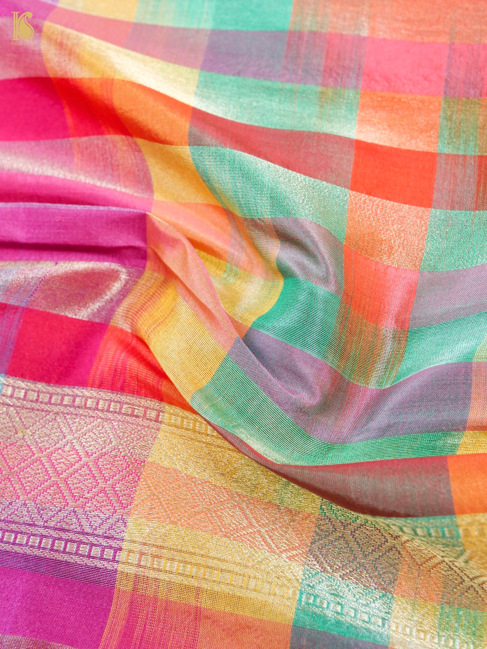 Handloom Banarasi Rangkat Silk Fabric