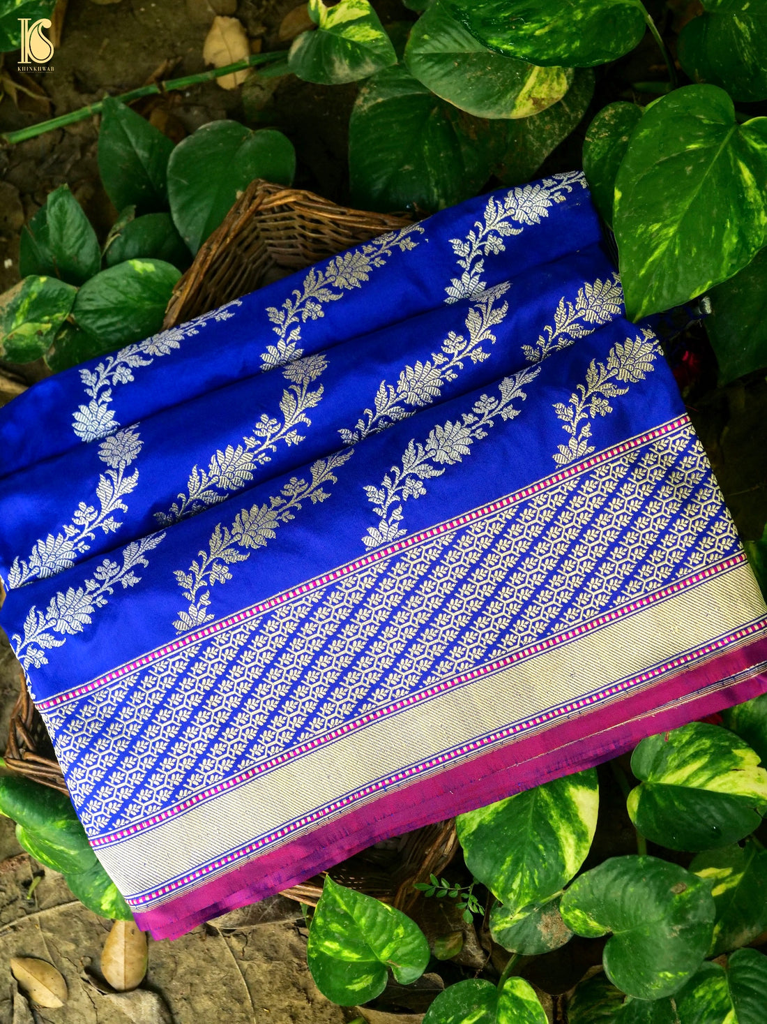 Pure Silk Aada Handwoven Banarasi Saree