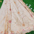 Pale Slate Pure Fine Tissue Silk Gotta Patti Resham Embroidery Saree - Khinkhwab