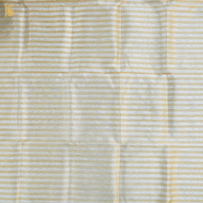 Gold Stripes Pure Tissue by Silk Fabric - Khinkhwab