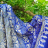 Blue & Grey Pure Gajji Silk Bandhani Gotta Patti Work Dupatta - Khinkhwab