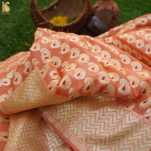 Pure Georgette Handloom Banarasi Saree - Khinkhwab