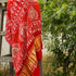 Red Gajji Silk Bandhani Gotta Patti & Mirror Work Dupatta - Khinkhwab