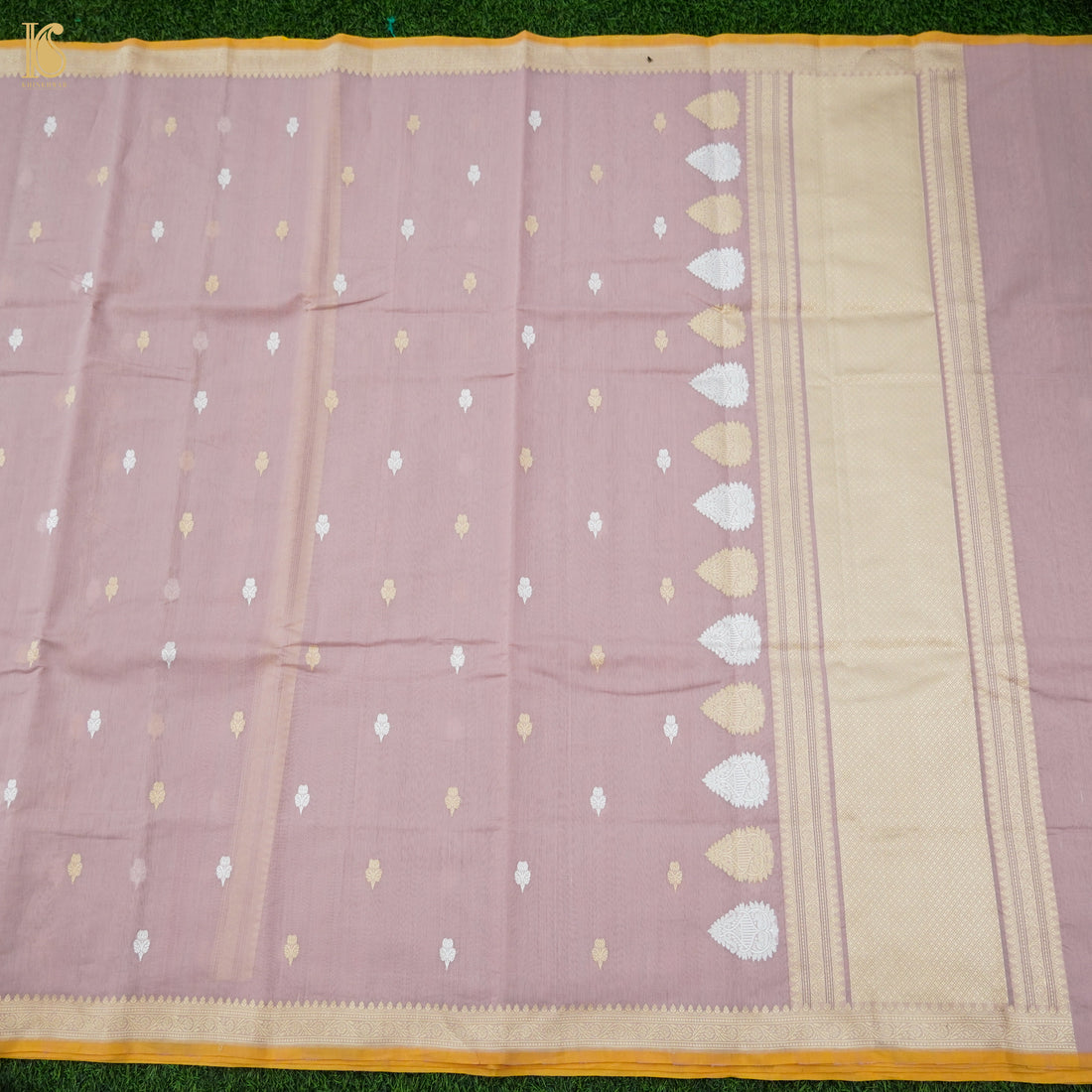 Pink Flare Handloom Banarasi Pure Cotton by Kora Kadwa Saree - Khinkhwab