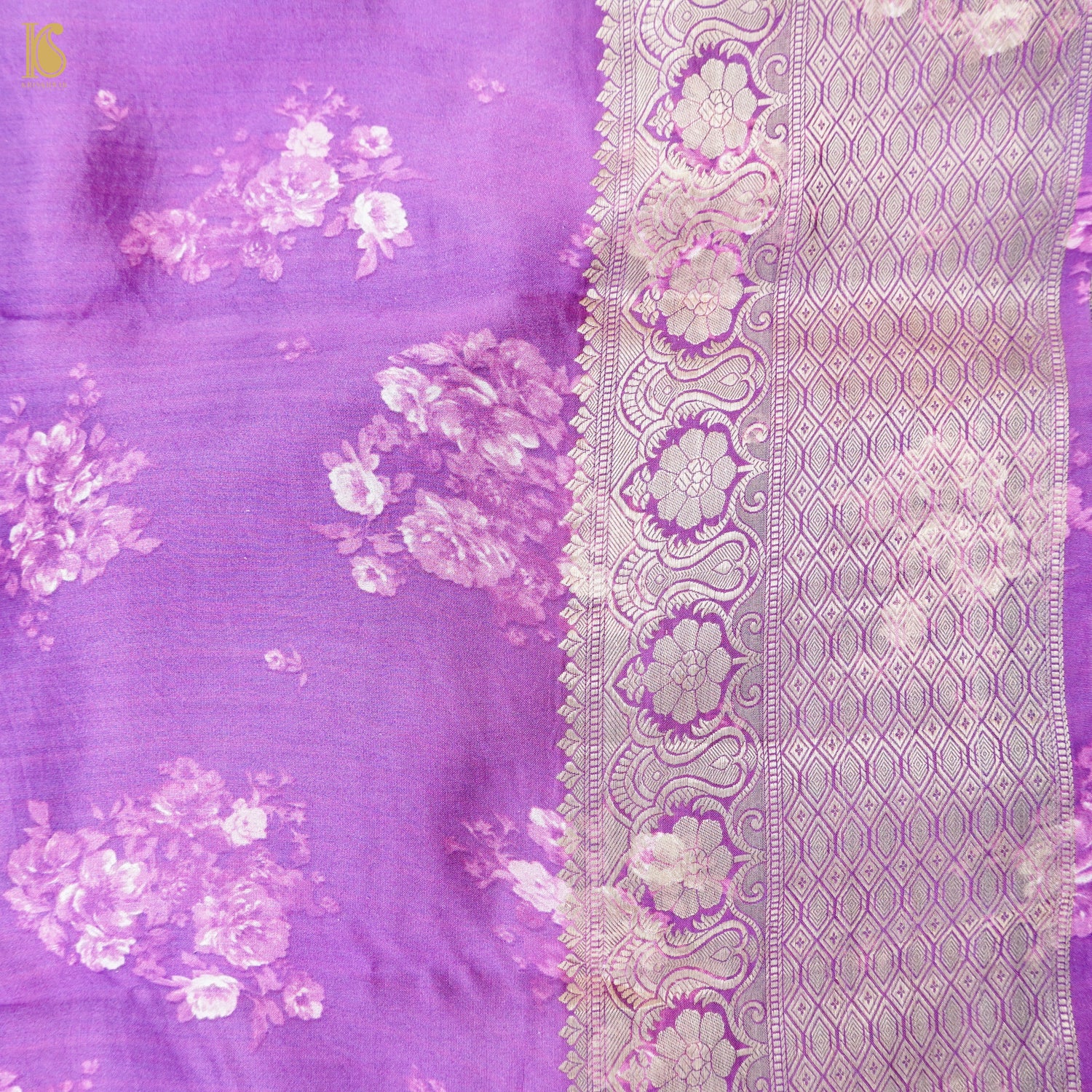 Organza Silk Print Saree