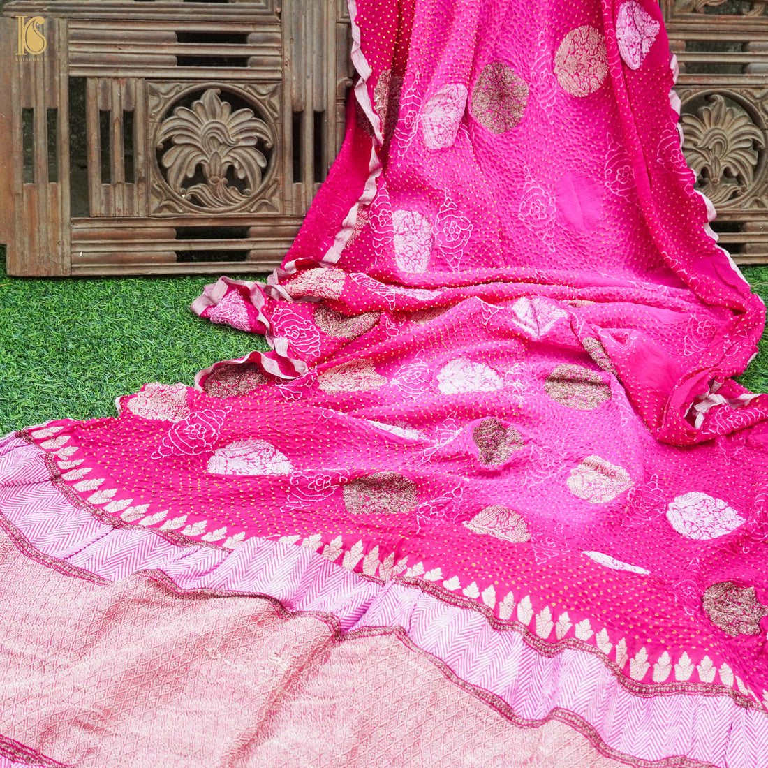 Banarasi Georgette Bandhani Saree