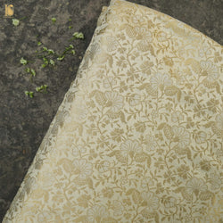 Brocade Banarasi Semi Silk Fabric - Khinkhwab