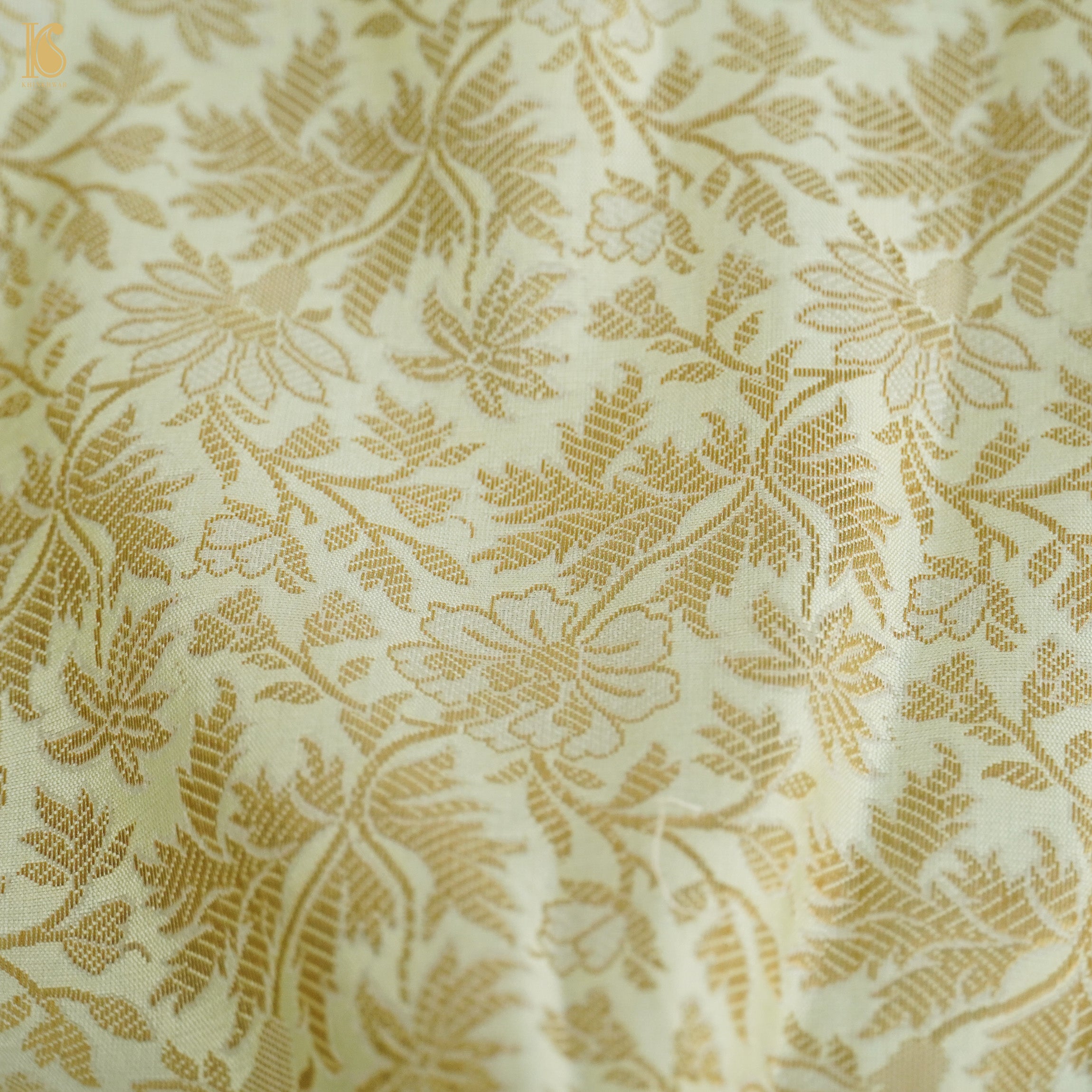 Brocade Banarasi Semi Silk Fabric - Khinkhwab
