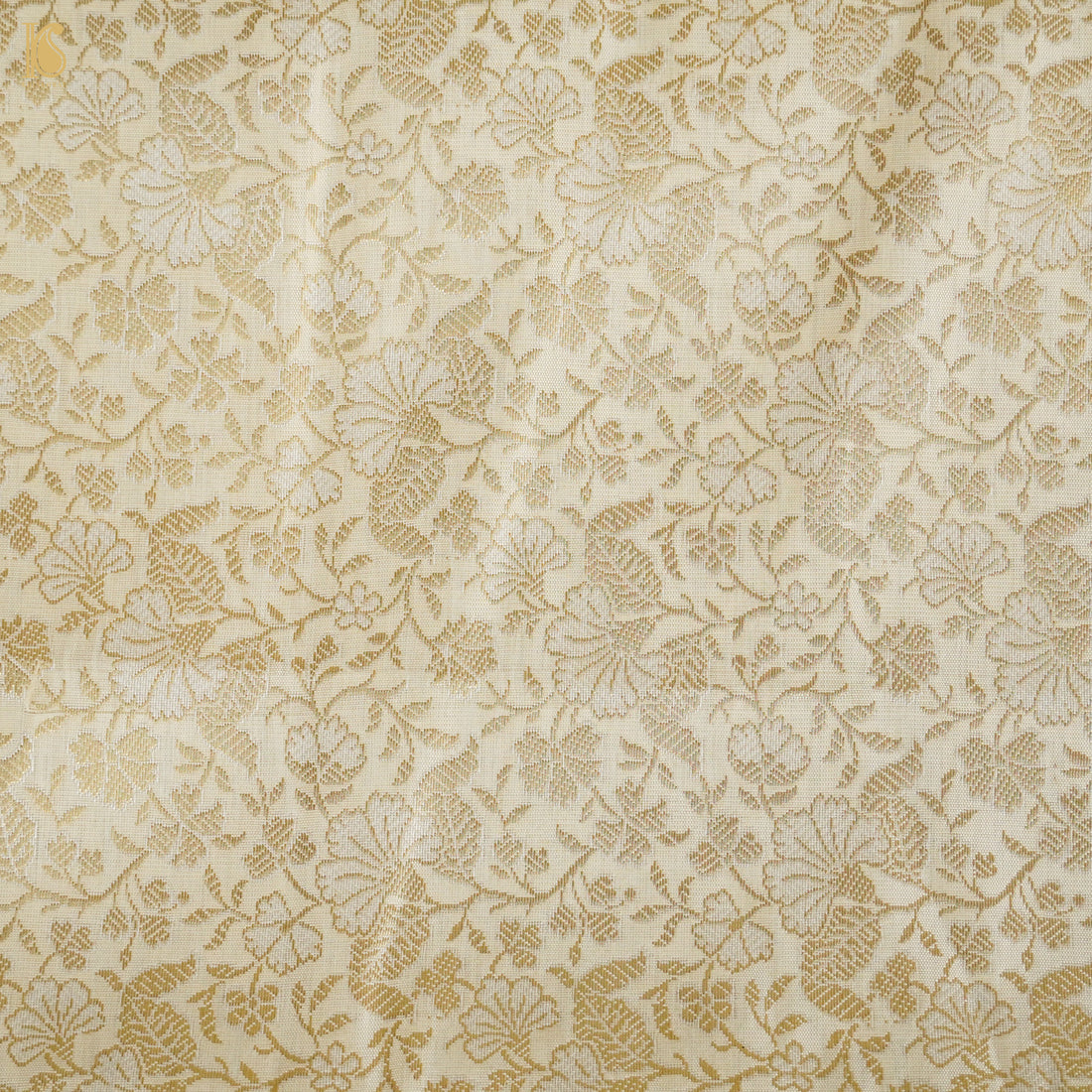 Brocade Banarasi Semi Silk Fabric - Khinkhwab