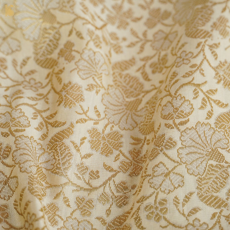 Brocade Banarasi Semi Silk Fabric - Khinkhwab