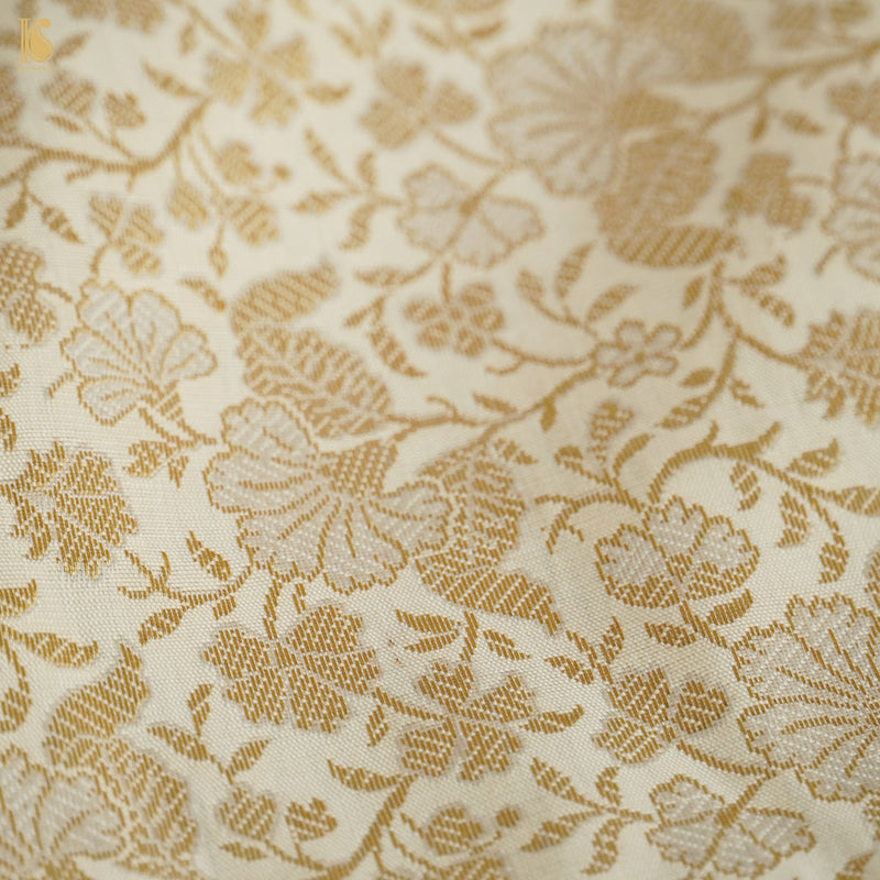 Brocade Banarasi Semi Silk Fabric - Khinkhwab