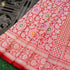 Red Pure Katan Silk Handloom Kadwa Mina Brocade Banarasi Saree - Khinkhwab