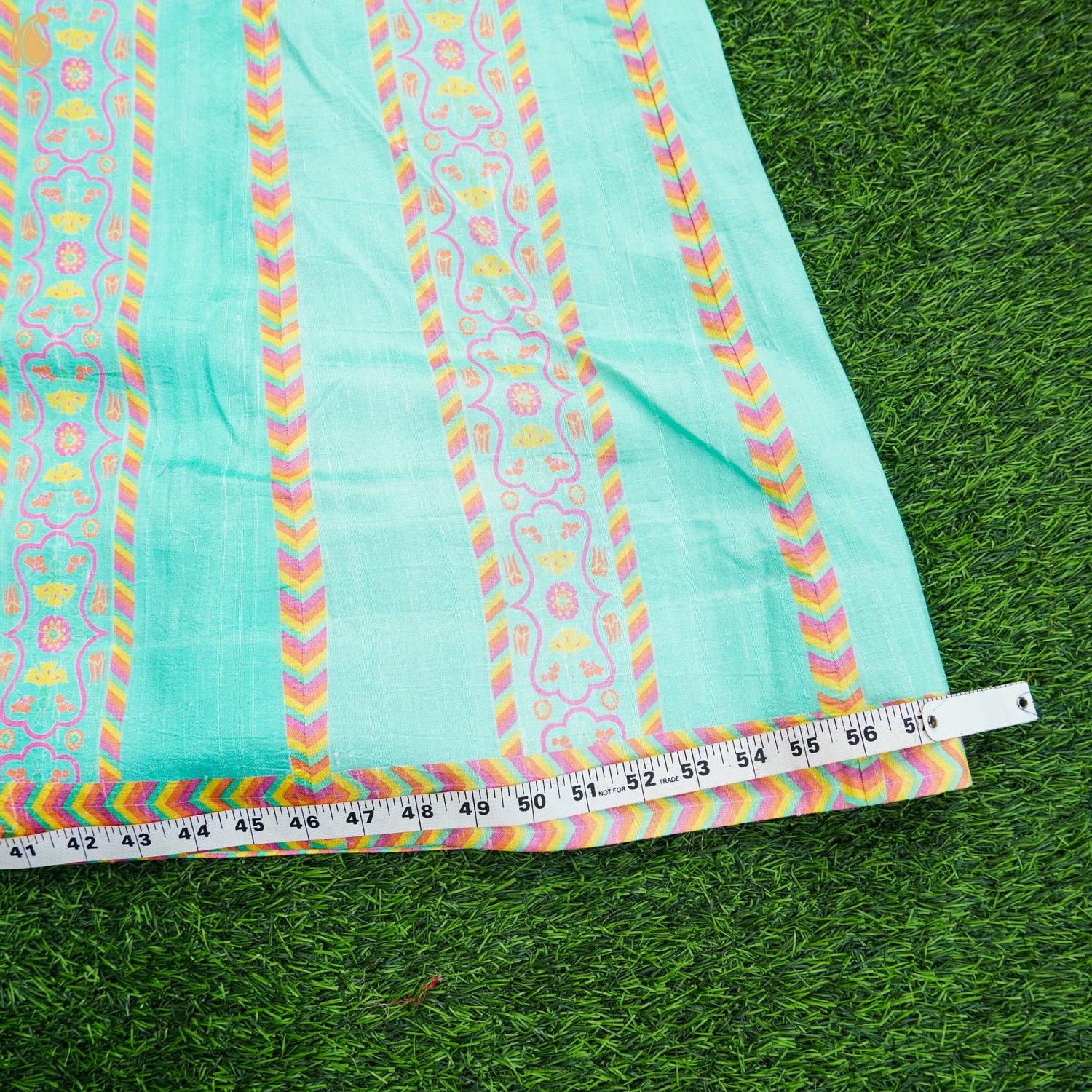 KARANFİL - Pure Raw Silk Print Kalidar Stitched Skirt Lehenga - Khinkhwab