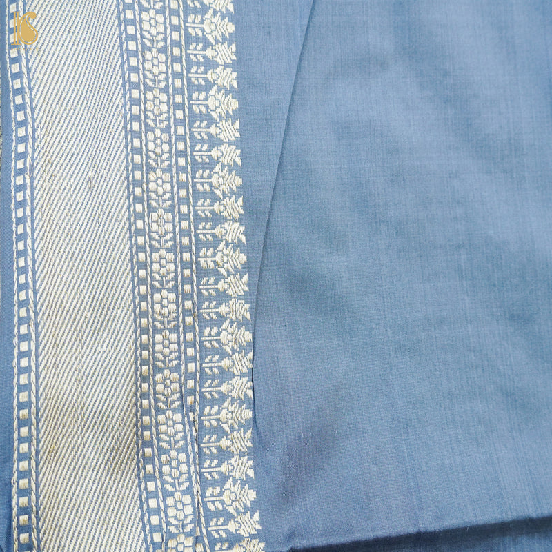 Mehroon Katan Silk Handloom Kadhiyal Brocade Banarasi Saree - Khinkhwab
