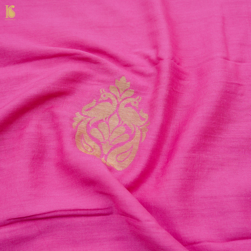 Pure Moonga Silk Handloom Banarasi Suit and Dupatta Set - Khinkhwab