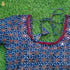 Blue Ajrakh & Mirror Pure Cotton Stitched Blouse - Khinkhwab