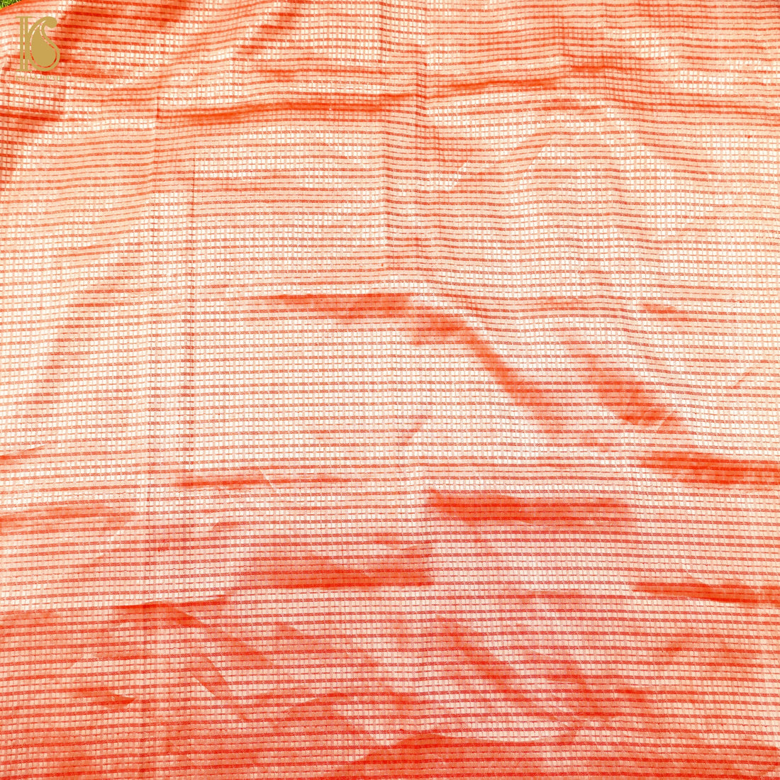 Red Handwoven Pure Satin Silk Banarasi Fabric - Khinkhwab