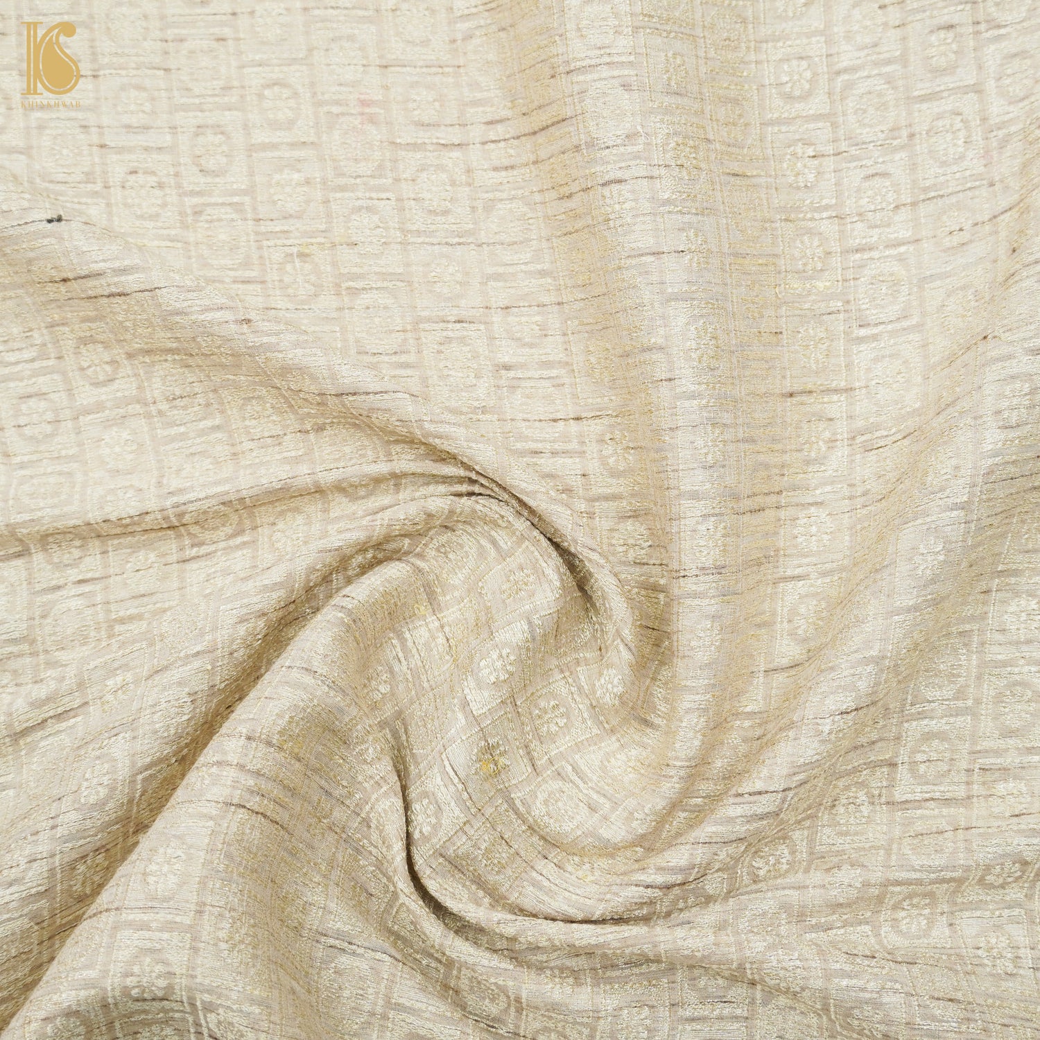 Moonga Silk Handloom Banarasi Fabric - Khinkhwab