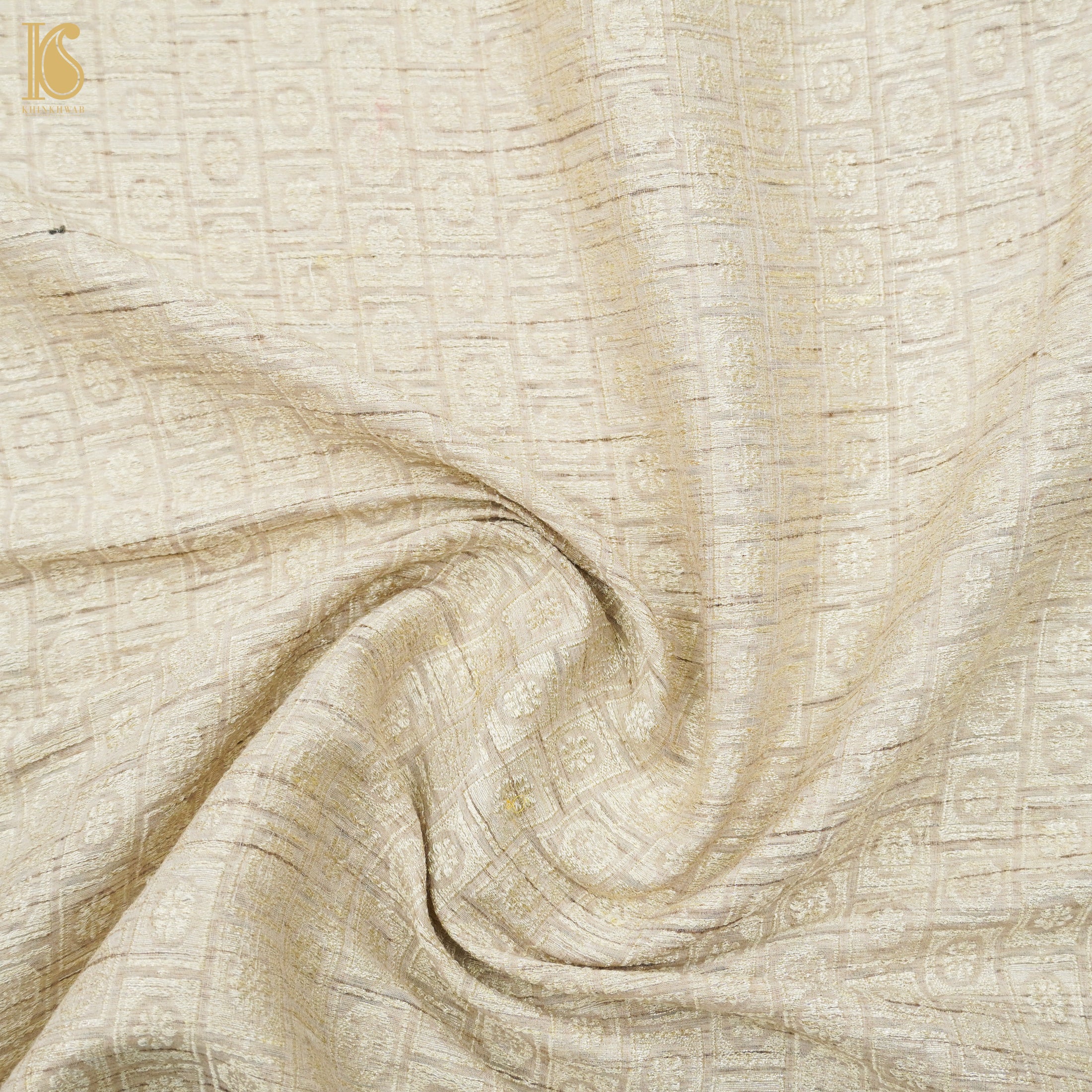 Moonga Silk Handloom Banarasi Fabric - Khinkhwab