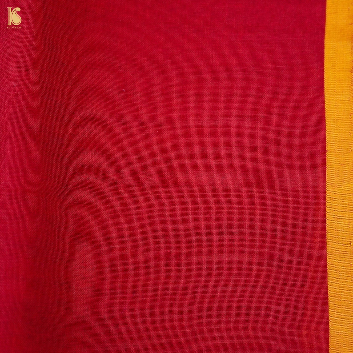 Pure Cotton Real Silver Zari Handloom Rakhtambari Banarasi Saree - Khinkhwab