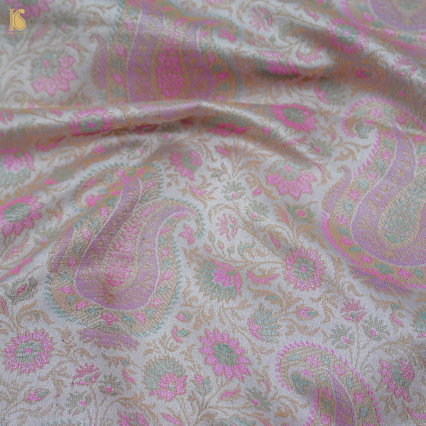 Pure Banarasi Silk Handwoven Tanchui Fabric - Khinkhwab
