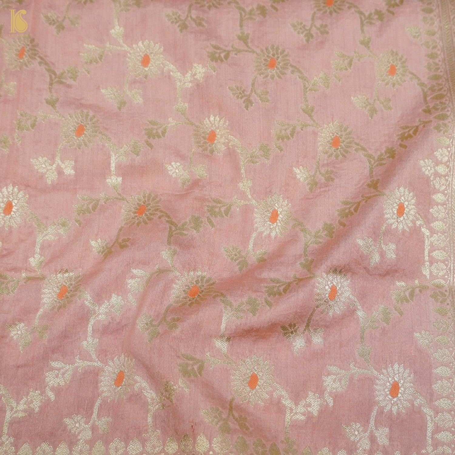 Pink Cotton Silk Meenakari Banarasi Suit Set - Khinkhwab