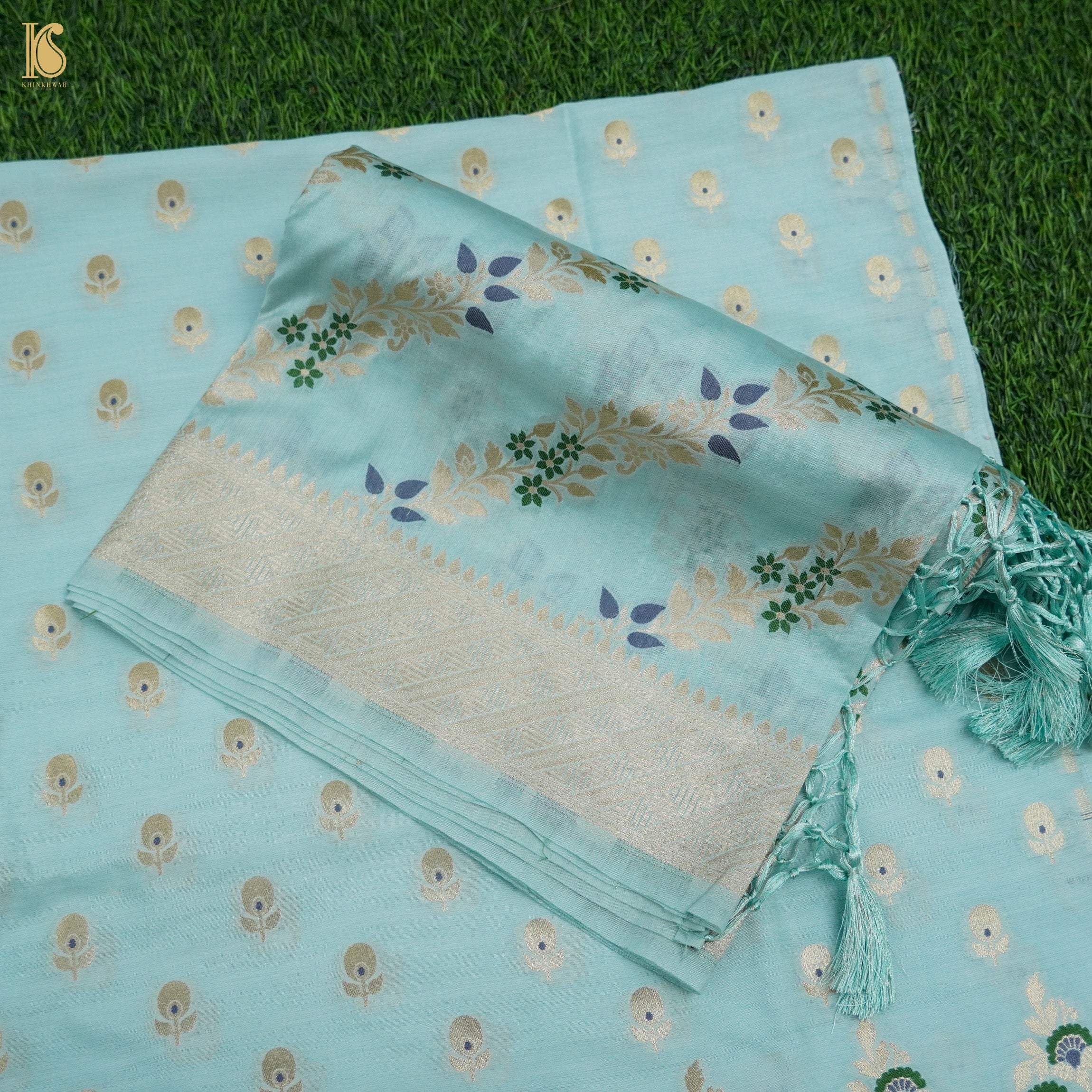 Cotton Silk Meenakari Banarasi Suit Set - Khinkhwab