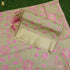 Beige & Pink Pure Cotton Silk Banarasi Suit Set - Khinkhwab