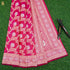 Ruby Pink Handwoven Pure Silk Real Zari Banarasi Meenakari Kadwa Saree - Khinkhwab