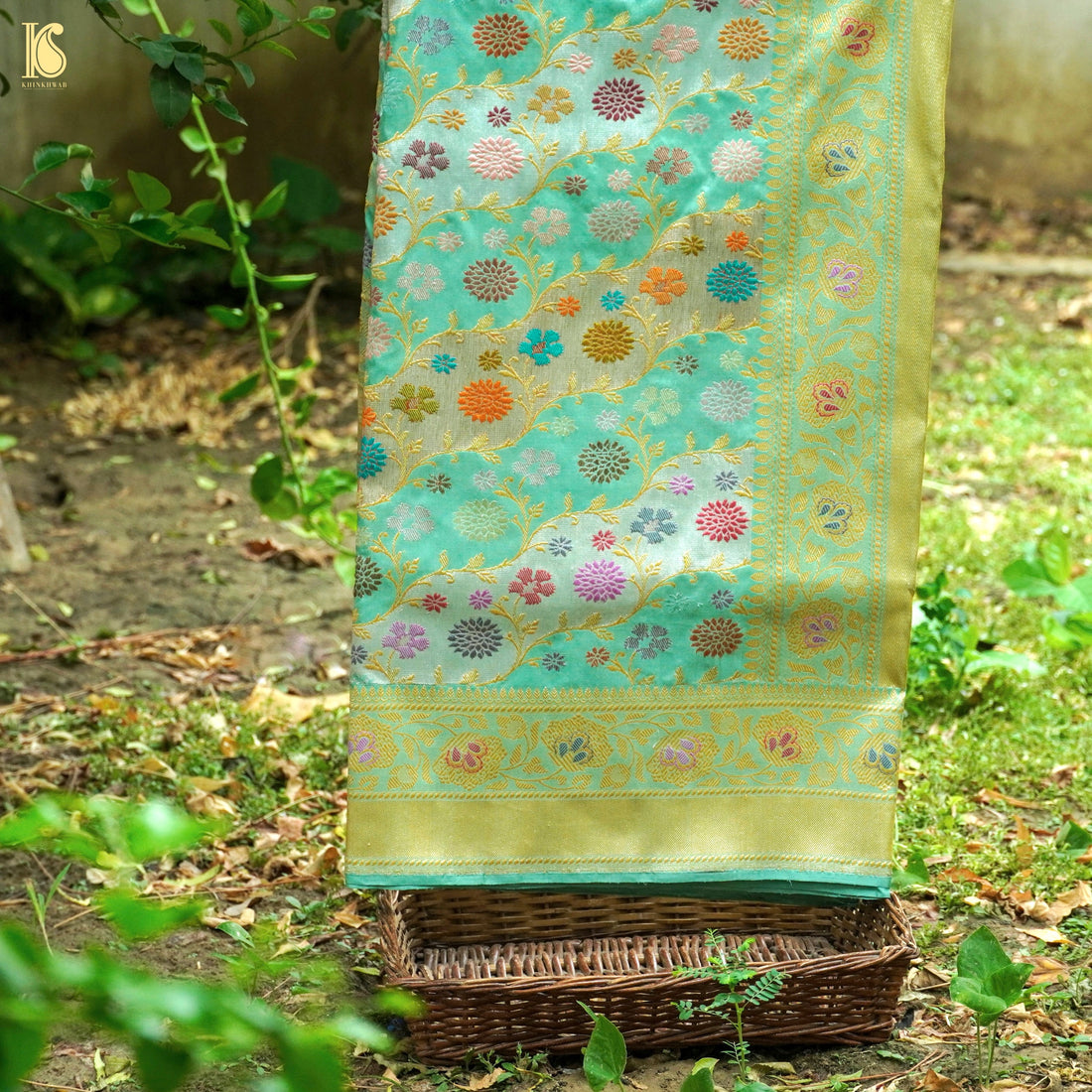 Handloom Banarasi Pure Katan Silk Rangkat Kadwa Meenakari Saree - Khinkhwab