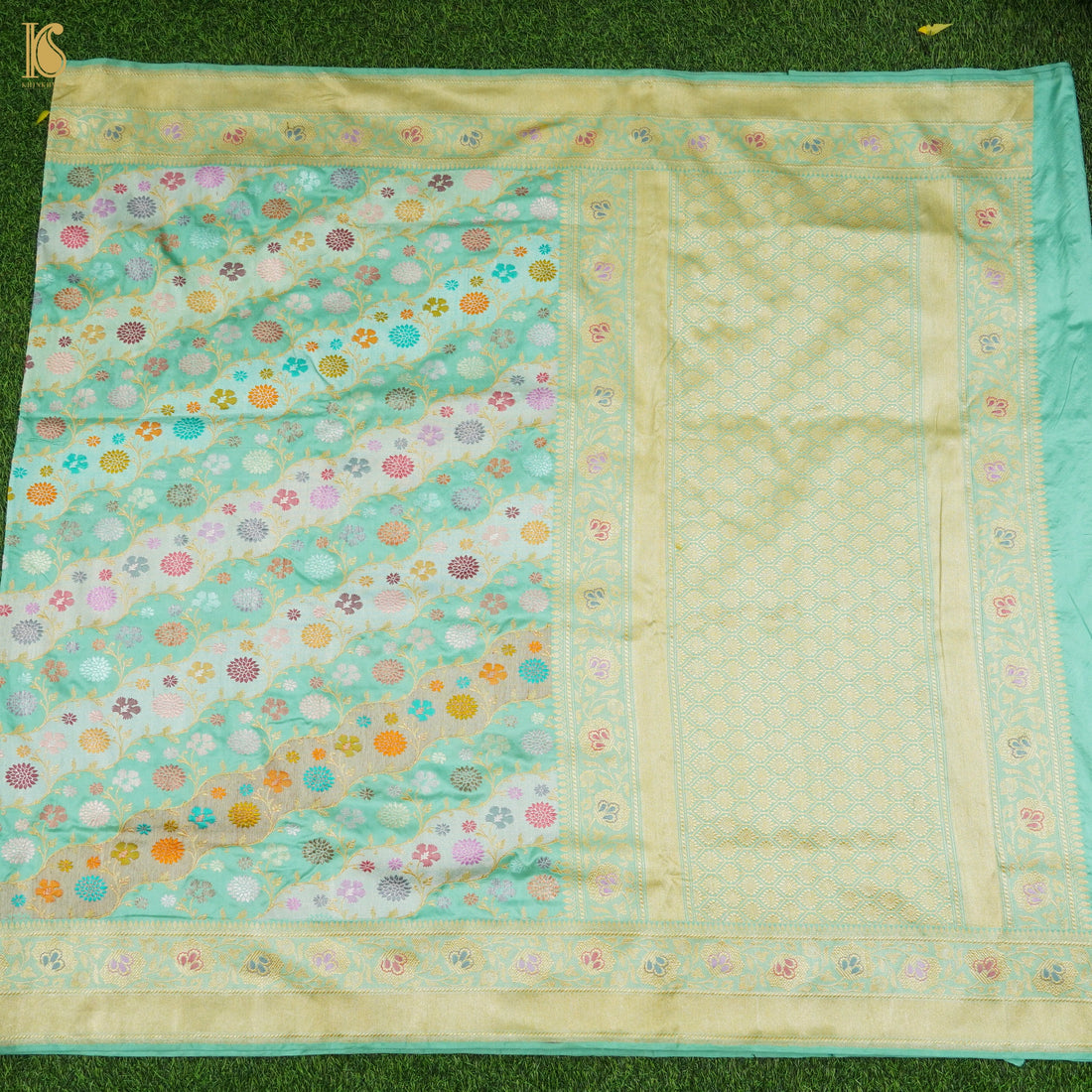 Handloom Banarasi Pure Katan Silk Rangkat Kadwa Meenakari Saree - Khinkhwab