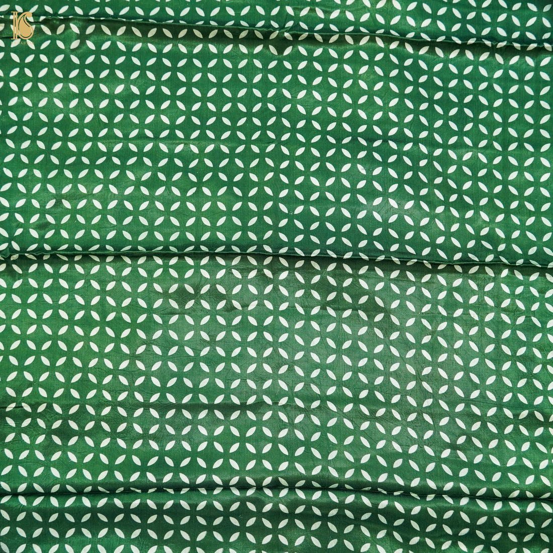 Hunter Green Pure Mashru Silk Patola Ajrakh Kurta Set - Khinkhwab