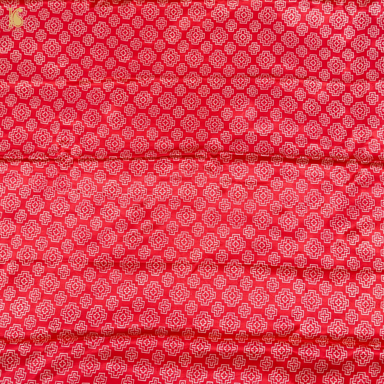 Venetian Red Pure Mashru Silk Patola Ajrakh Kurta Set - Khinkhwab