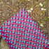 Violet Red Pure Gajji Handloom Bandhani Fabric with Sequence Work - Khinkhwab