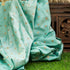 Shadow Green Pure Cotton Silk Banarasi Fabric - Khinkhwab